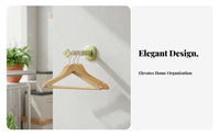 Drill-No-Drill Installation Wall Mounted Hanger Rack No Drilling Required Retractable Hanger Organizer Space-Saving for Balcony, Closet