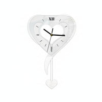 Decorative Hanging Clock Premium Timepiece Swinging for Bedroom, Entryway