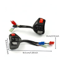 Reliable Motorcycle Handlebar Switch with Wiring Harness Wired Handlebar Switch with Wiring Harness Multifunctional Easy Installation for Mechanics