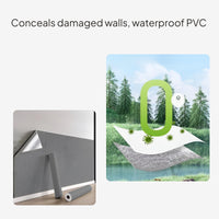 Waterproof Embossed Wallpaper, Pre-glued, Antimicrobial
