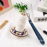 Wooden Fork-Shaped Yarn Braiding Tool for Kids DIY Crafts