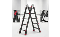 Convertible Telescopic Ladder Adjustable Telescopic Extension Ladder Retractable Foldable for Renovation