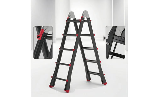 Convertible Telescopic Ladder Adjustable Telescopic Extension Ladder Retractable Foldable for Renovation