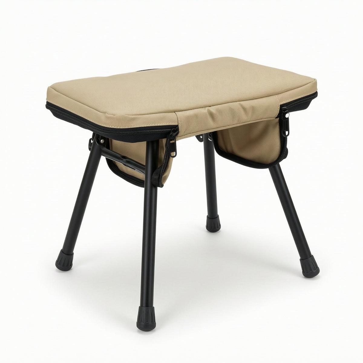 Slimline Folding Stool with Carry Bag Compact Stool with Carrying Bag Lightweight Seat Foldable for Campers, Anglers