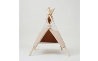 Cat Tent with Wooden Frame Removable Pet Cover Teepee Washable Pet Teepee for Cats, Small Dogs, Living Room, Indoor