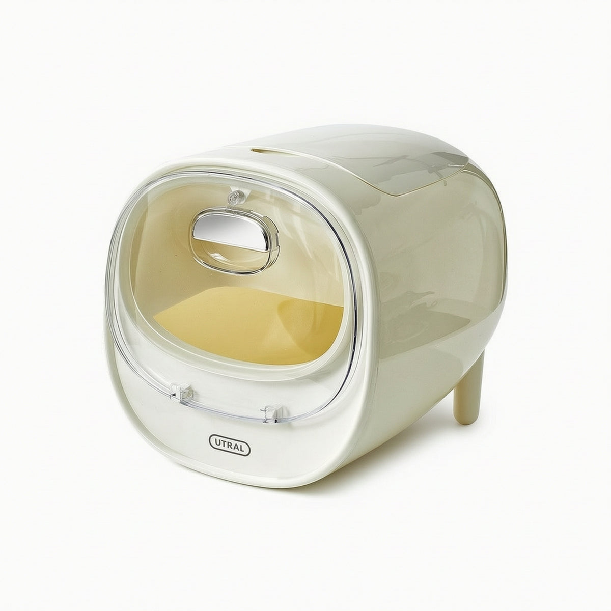 Self-Flowing Rice Storage Container Opening Rice Dispenser Countertop Pantry Organizer Transparent for Organizers