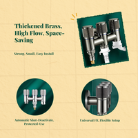 Brass Angle Valve, Multi-Connector Water Distributor