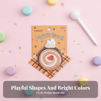30 Pieces Cute Animal Y Notes Self Cute Animal Note Pad Hand-Drawn Design Dessert Shaped Y Notes for Kids, Teenagers, Planners, Home