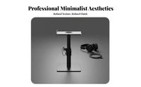Heavy Duty Steel Construction Adjustable Studio Monitor Stand Stable Base Adjustable Height Speaker Stand Space Saving Design Audio Equipment Accessory Anti-Vibration Pads for Music Producers, DJs