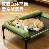 夏季热卖现货宠物床防潮透气网宠物离地床可拆洗中大型猫狗行军床