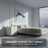 3-Drawer Chest Modern Design Bedside Table Easy to Clean for Entryway, Hallway