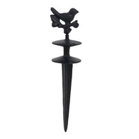 Garden Hose Holder with Stake Cast Iron Hardware Heavy Duty for Yard, Flower Bed