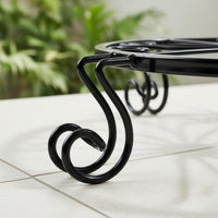 3 Pieces Wrought Iron Plant Stand Heavy Duty Metal Flower Pot Holder Rust-Proof