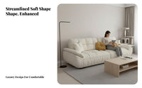 Straight-Line puff Sofa abrasionResistant Couch Modern design Household Furniture for Pet Owners, Apartment Dwellers, Living Room, Lounge Area, Studio