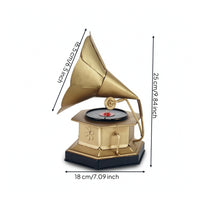 Gramophone Artisanal Gramophone Model Retro for Living Room, Music Lovers