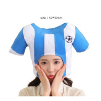 Lightweight Soccer Jersey Headwear Oversized Jersey Hat Novelty Soft Hat Funny for Partygoers