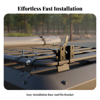 Car Side Awning Mounting Kit Simple Installation Side Awning Mounting Kit Automotive Accessory Sturdy Duty Stable Frame