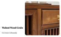 Wooden Tea Brewing Cabinet Chinese Design Living Room Furniture Space Saving Easy Assembly for Homeowners, Families, Home Office