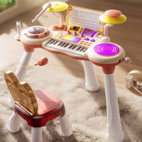 Piano Toy Early Learning Multifunction Keyboard Toy Educational Electronic Musical Activity Set for Beginners