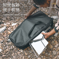 新款户外六角折叠柴火炉野营焚火台多功能木炭炉烧烤架折叠便携式