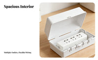 Waterproof Power Strips Box Dustproof Lockable Outdoor Power Enclosure Cover for Patio, Garden, Balcony