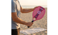 Coastal Paddle Tennis Racket Lightweight Design Coastal Paddle Tennis Paddle Non-Slip Grip EVA Core Paddle Racket for Amateur Enthusiasts, Beginners