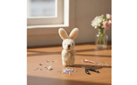 Hare Pendant with Cord Miniature Miniature Stuffed Toy Soft Soft Toy Hare for Kids, Crafters, Bags, Keyrings
