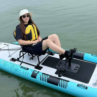 Foot Pedal Propulsion Unit Easy to Install Fishing Boat Pedal Drive Sturdy Inflatable Boat Propeller for Water Travel