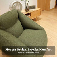 Inflatable Fabric Armchair Removable Cover Air Sofa Minimalist Design for Adults