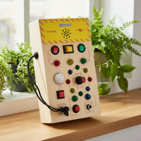 Busy Board with Sensory Switch Board Activity toy Skills for Travel, Preschool