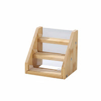 Greeting Card Rack Tiered Postcard Display Stand Compact Three-Tier Display Rack