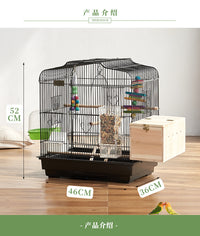 Chong Er Xin Jia Large Bird Cage for Parrots with Dome Top