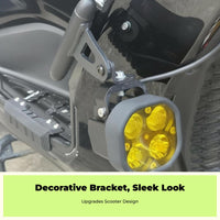 XMAX300 Motorcycle Spotlight Bracket, Matte Black Aluminum