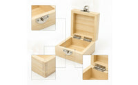 Wooden Box with Latch Small Wooden Jewelry Box Safeguarding for Collectors