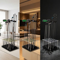 Acrylic Golf Club Rack Double-Layer Golf Club Display Stand Wear-Resistant Sports Equipment Anti-Slip for Golfers, Practice Rooms, Simulator Areas