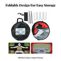 Foldable Soccer Net Indoor Outdoor Use Easy Assembly Foldable Training Net for Children Beginners Backyard Park