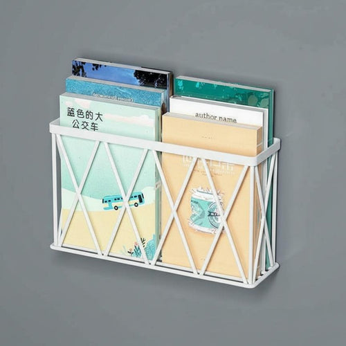 Adhesive Book Ledge Non-Drilling Option Floating Organizer Rack Space-Saving