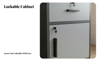 3-Tier Bedside Cabinet Modern Design Nightstand Rounded Corners for Small Spaces