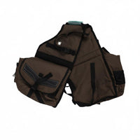 Horse Saddle Bag Lightweight Canvas Saddle Bag Multi Compartment Equestrian Gear for Equestrians