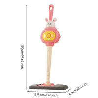 Light-up Toy Mop with Lights and Sounds Realistic Pretend Play Floor Mop Easy-to-Hold Toy Sweeper Singing for Children