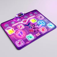 Light-up Double Dance Mat Wireless Dance Mat with Bluetooth Musical Toy Adjustable Volume for Children, Toddlers, Playroom, Birthday Party