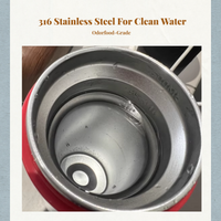 Stainless steel kettle, boil-dry safe