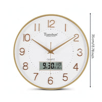 Wall Clock with Calendar Easy to Read Round Wall Clock Modern for Living Room