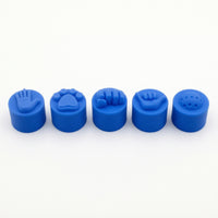 5 Pieces Soft-Touch Pickleball Paddle End Cap Textured Silicone Paddle Cap Guarding Handle Cover Grippy