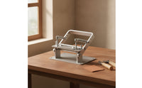 Manual Leather Skiver Skiving Tool Leather Splitter Paring Machine Peeling Machine Replaceable Blade Stainless Steel Frame Suitable for Leathercraft Workshop