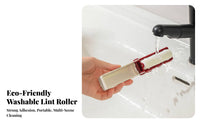 No Damage to Textile Washable Sticky Roller Strong Adhesion Washable Lint Roller Compact Design for Travelers, Homeowners, Home, Car