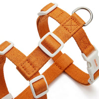 Adjustable Cat Harness and Kitten Walking Set, H-shaped Textile Strap Outdoor Cat Harness, Secure Non-Retractable Leash for Outdoor Walking