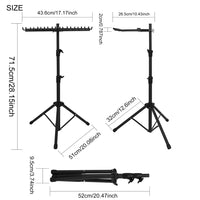 Carbon Steel Drumstick Rack with 3 Pairs of Drumsticks