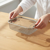 Cleaner Basket Stainless Steel Cleaning Basket Electropolished Finish Mesh Holder for Technicians