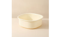 Shallow Plastic Wash Basin Shallow-Depth Wash Basin with Rolled Rim Easy to Clean Washbasin Sturdy for Renters, Students, Bathroom, Laundry Room